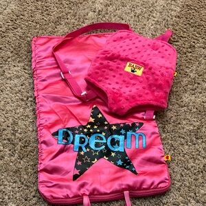 Pink Sleeping Bag and Carrier
